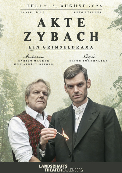 Plakat zum Stück Akte Zybach