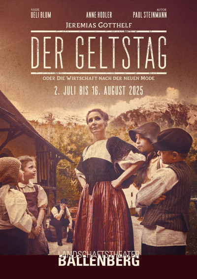 Plakat zum Stück Der Geltstag