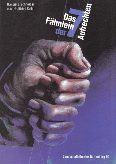 Plakat zum Stück Das Fähnlein der 7 Aufrechten